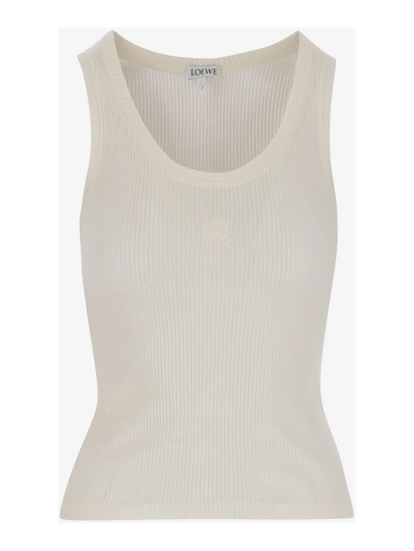 Silk tank top with Anagram
