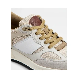 Sneakers in suede and smooth leather