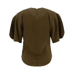 Top with puff sleeves
