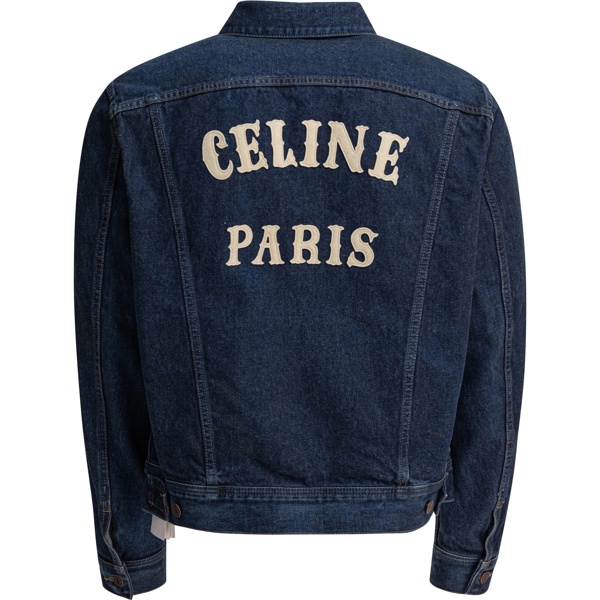 Denim jacket with logo