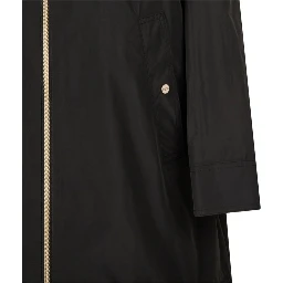 Hooded raincoat with zip