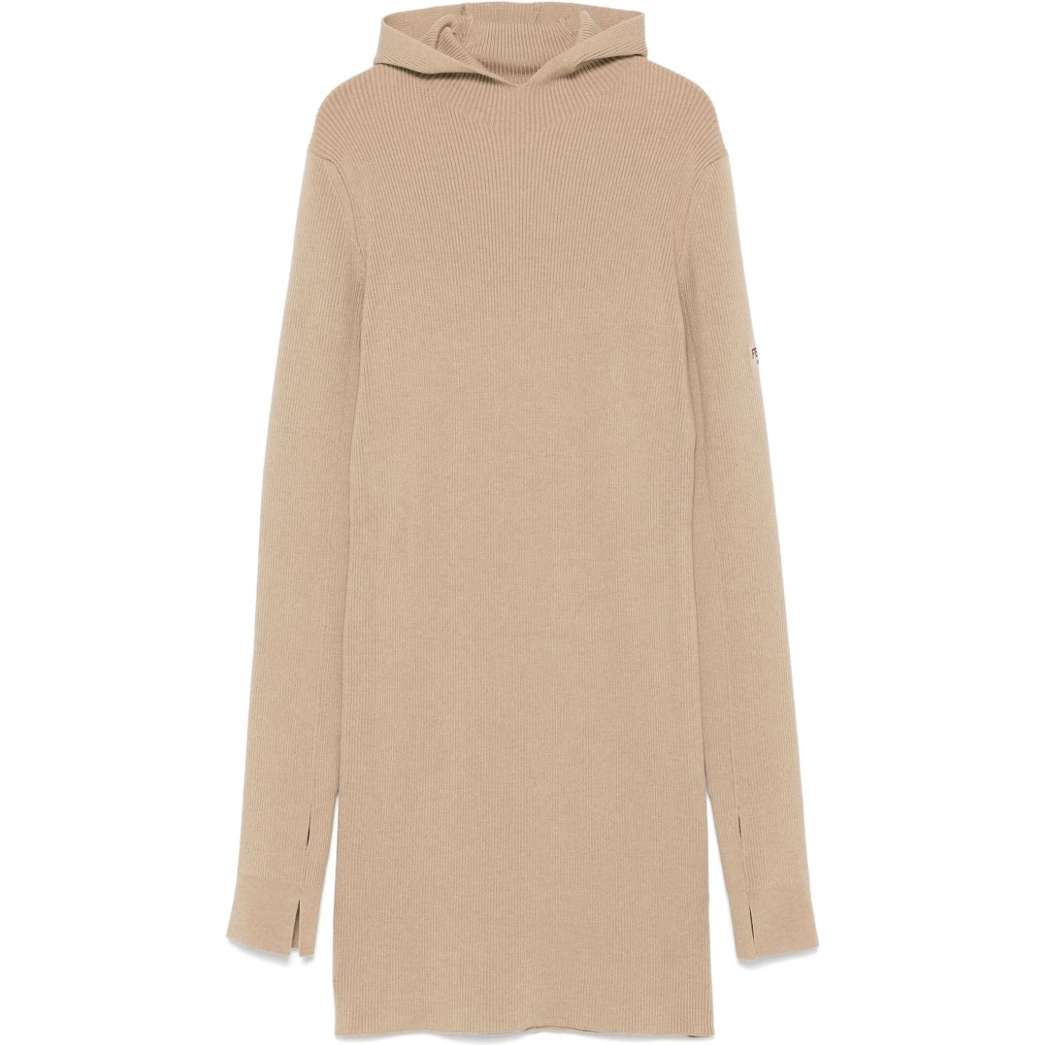 Short fitted dress with hood