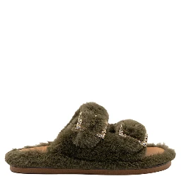 "Greta" eco fur slippers