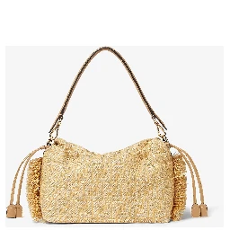 Zucca Mamma fringed canvas shoulder bag