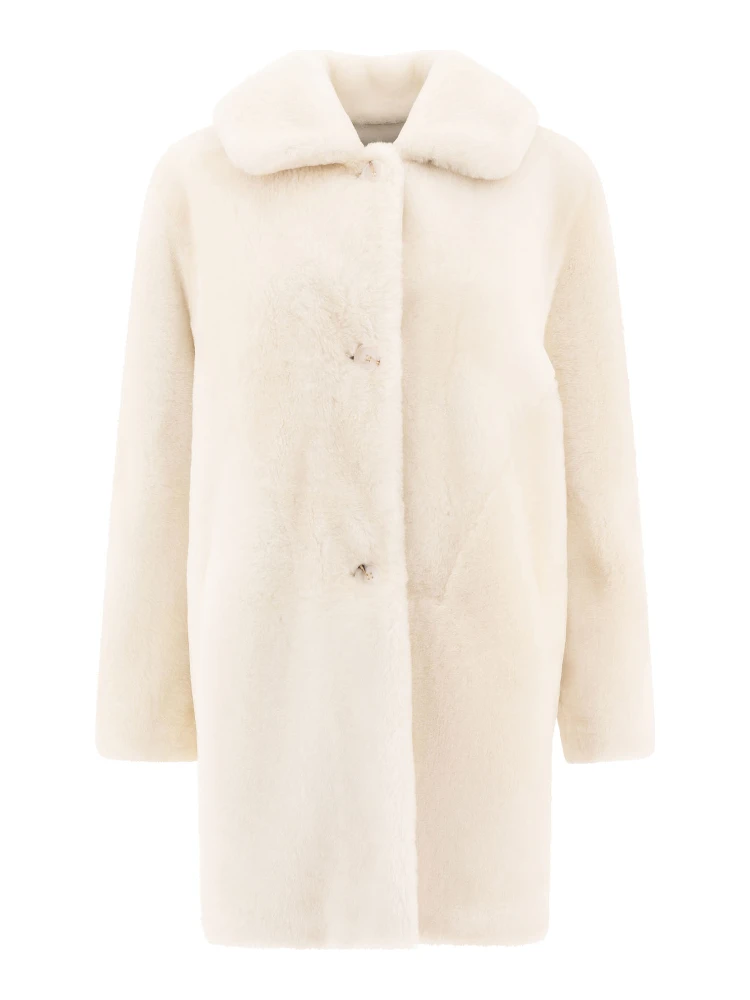 Reversibile shearling coat