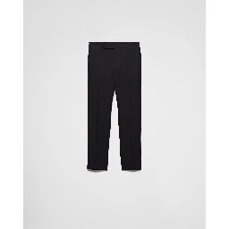 Technical cotton pants