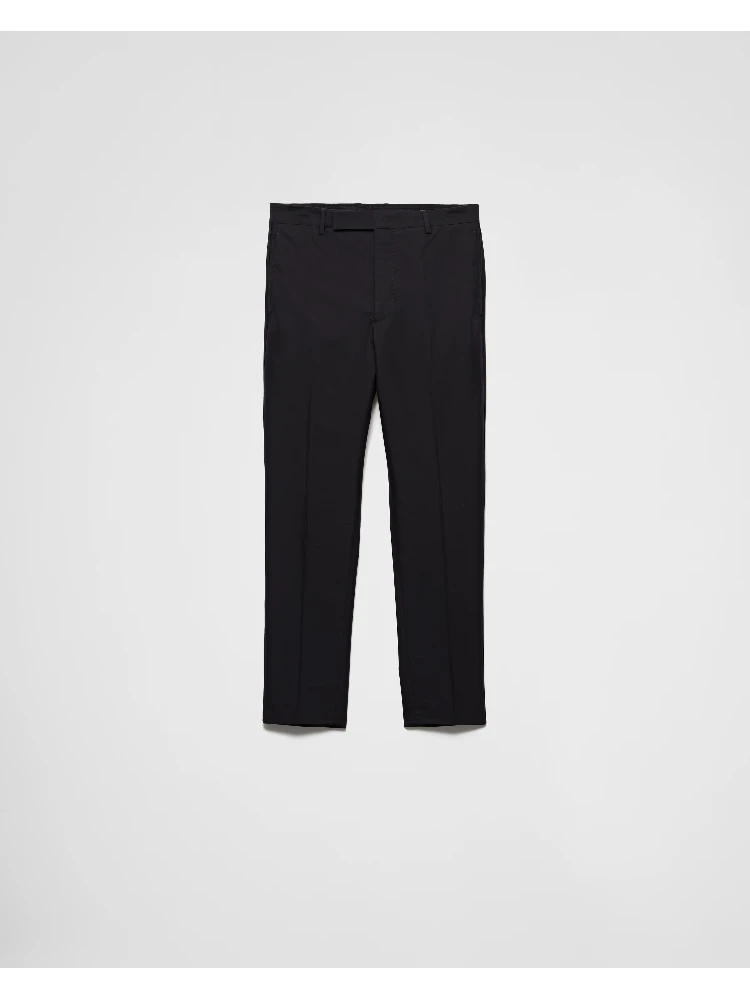 Technical cotton pants