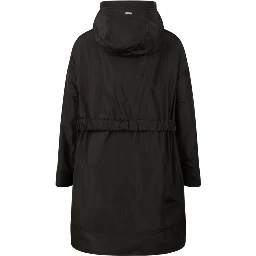 Hooded raincoat with zip