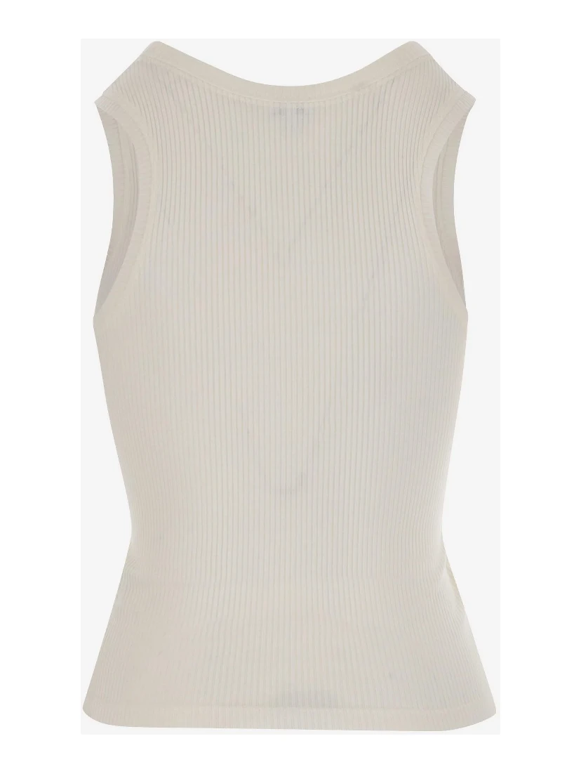 Silk tank top with Anagram