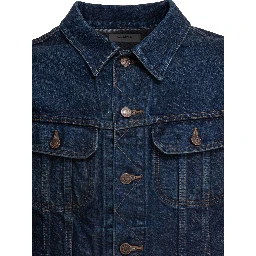 Denim jacket with logo