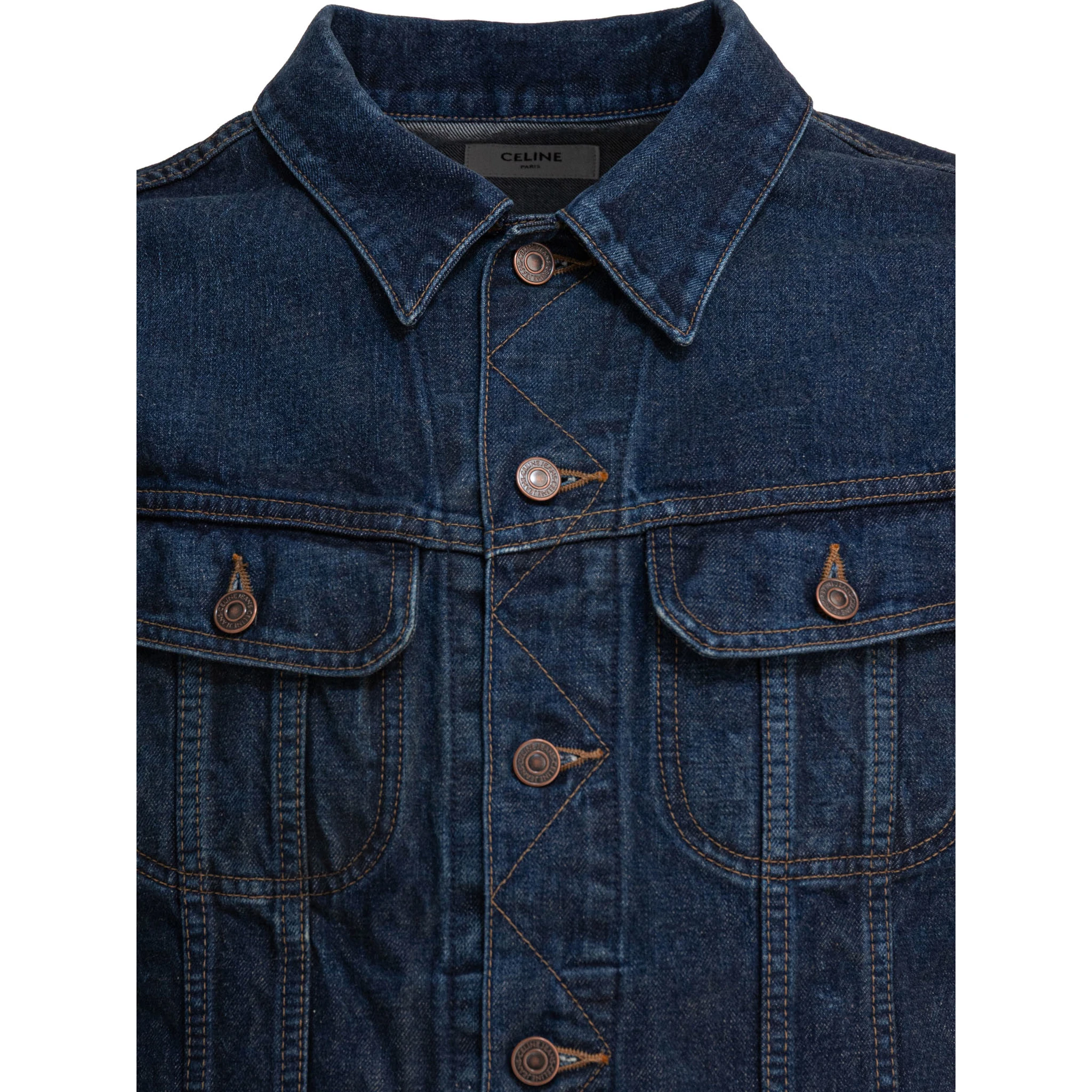 Denim jacket with logo