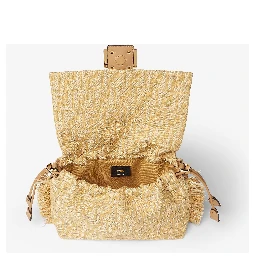 Zucca Mamma fringed canvas shoulder bag