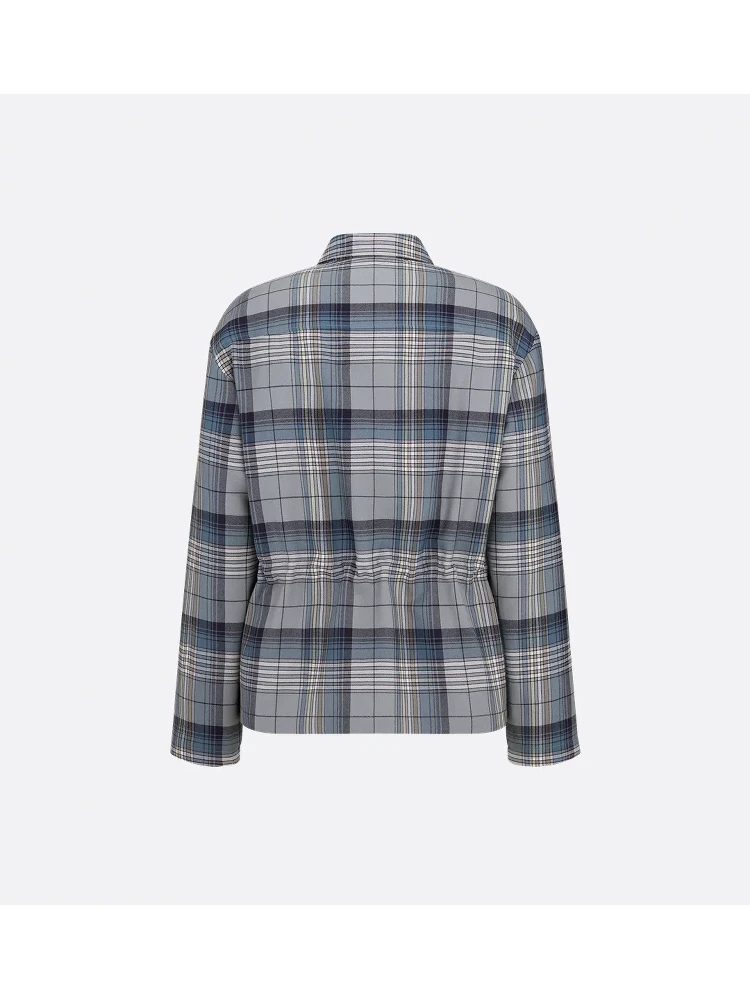 Checked zip-up shirt alternative