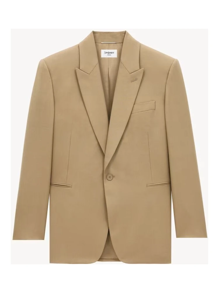 Wool gabardine jacket