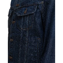 Denim jacket with logo