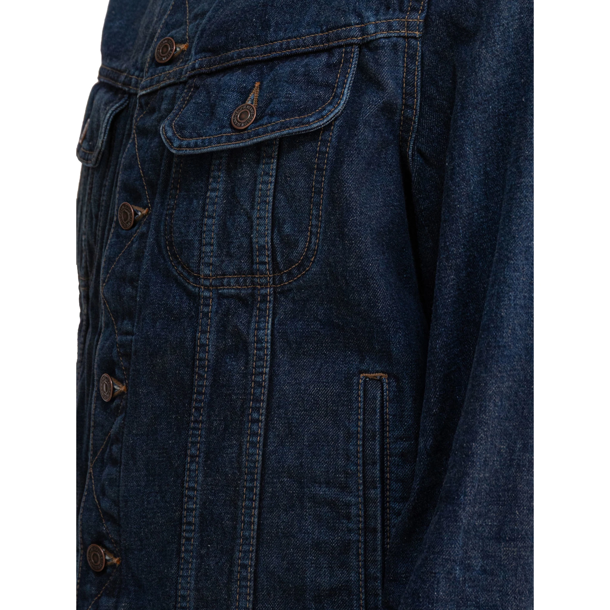 Denim jacket with logo