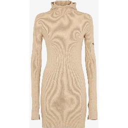 Short fitted dress with hood