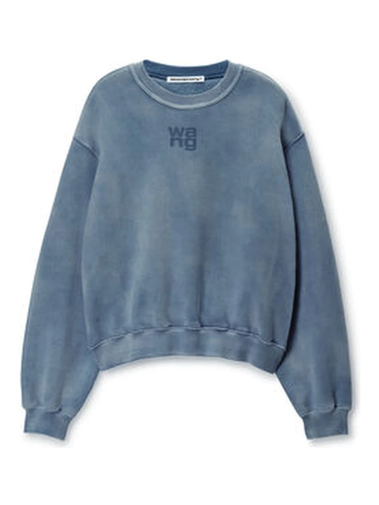 Sweatshirt with puff paint logo