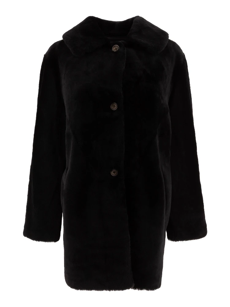Reversibile shearling coat