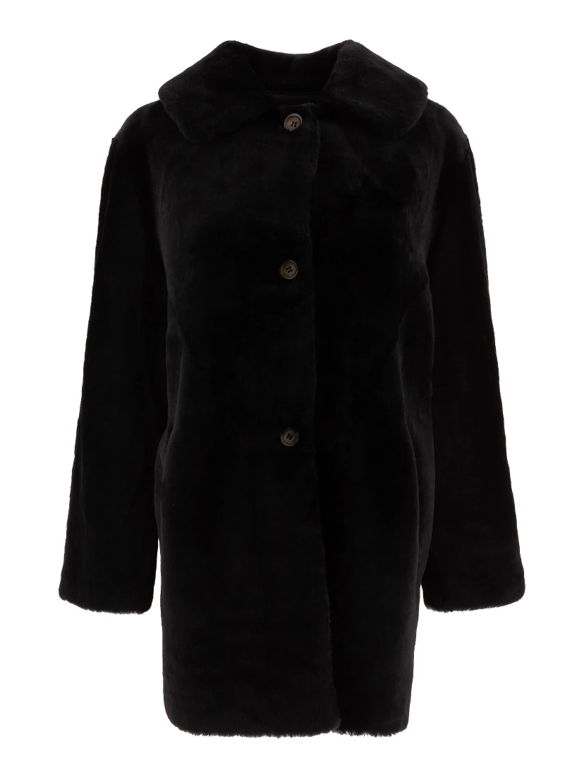 Reversibile shearling coat