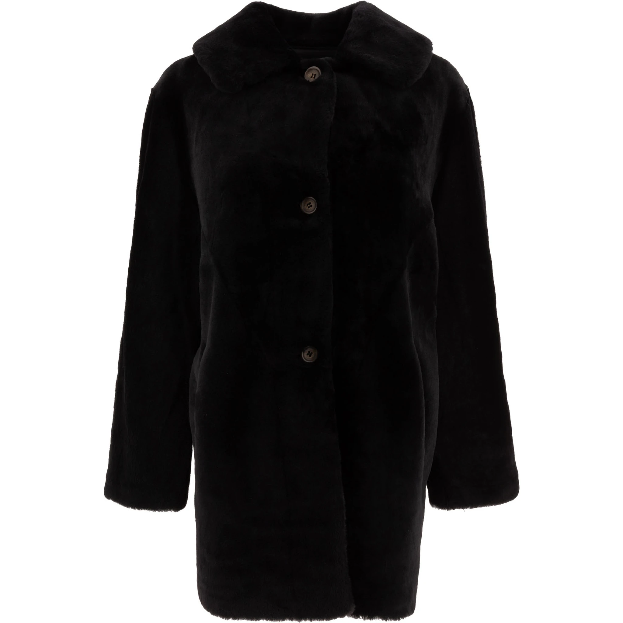 Reversibile shearling coat