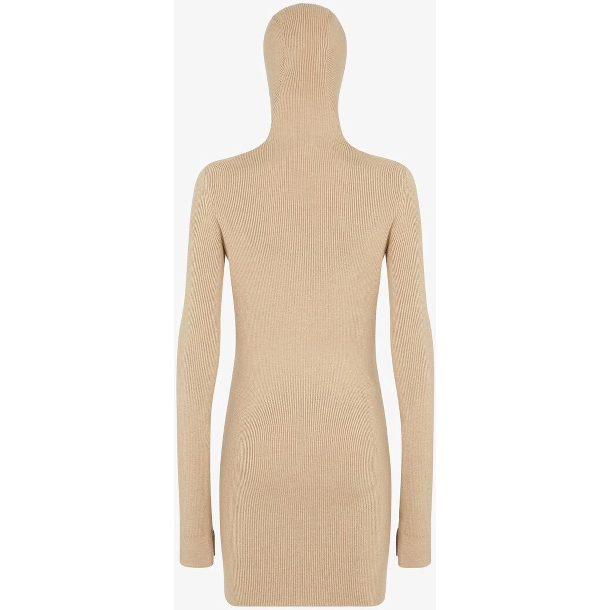 Short fitted dress with hood