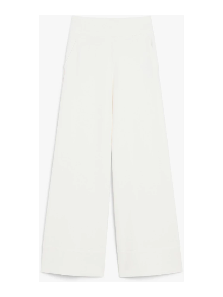 Flared pants in technical jersey