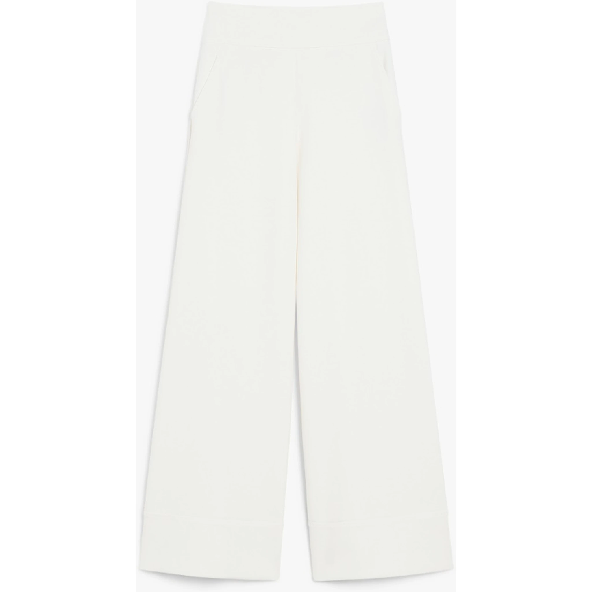 Flared pants in technical jersey