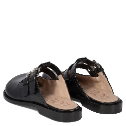 أحذية جلدية بدون كعب