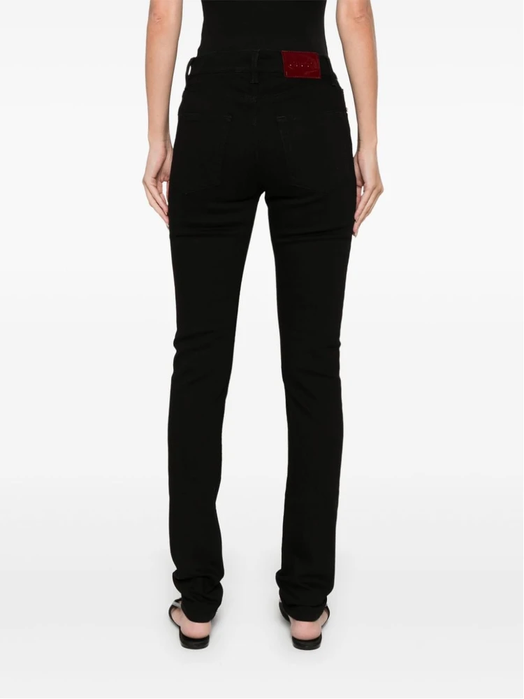 Jeans with logo patch alternative