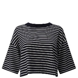 Striped cropped t-shirt
