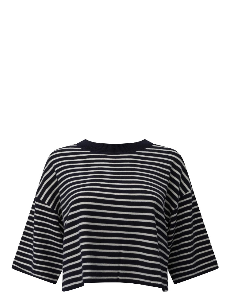 Striped cropped t-shirt