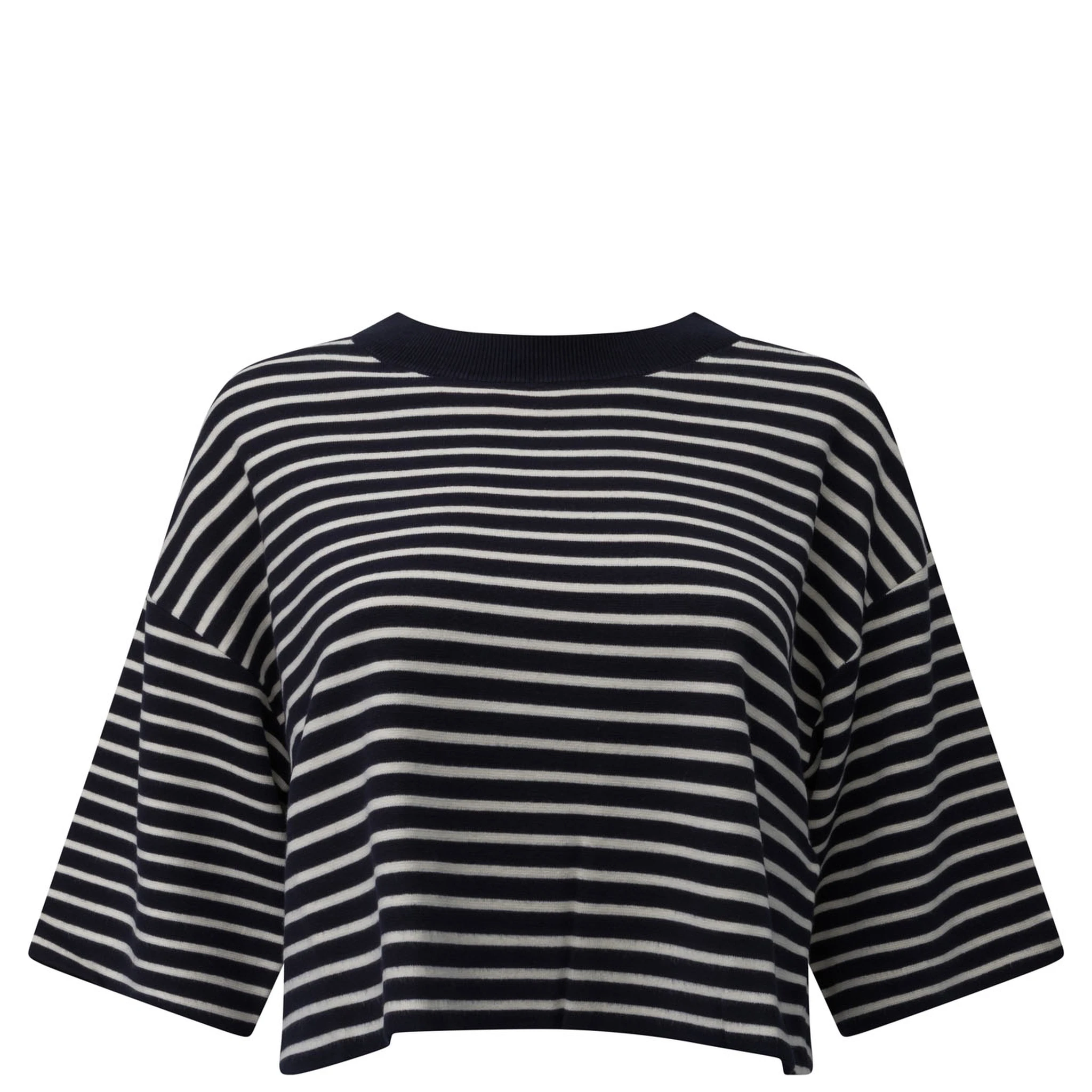Striped cropped t-shirt