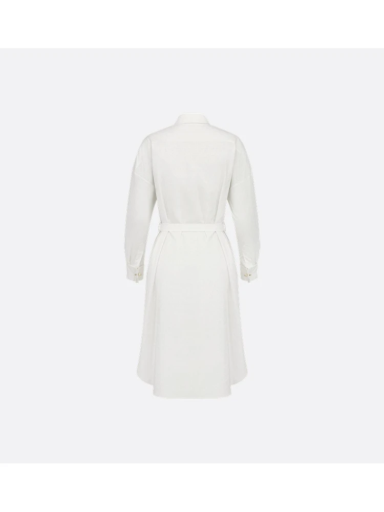 "Chemisier Macrocannage" dress with belt alternative