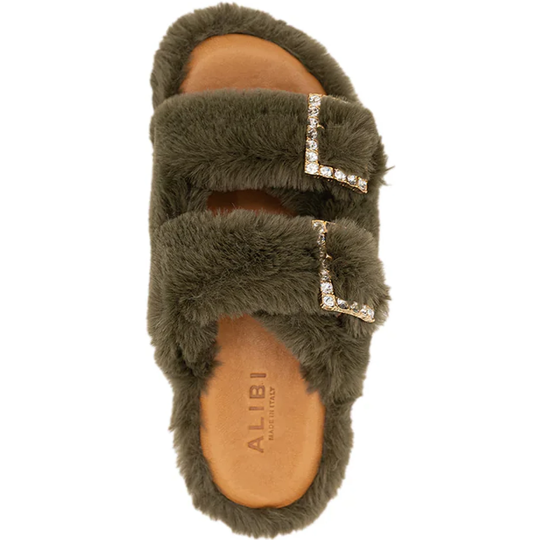 "Greta" eco fur slippers