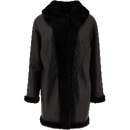 Reversibile shearling coat