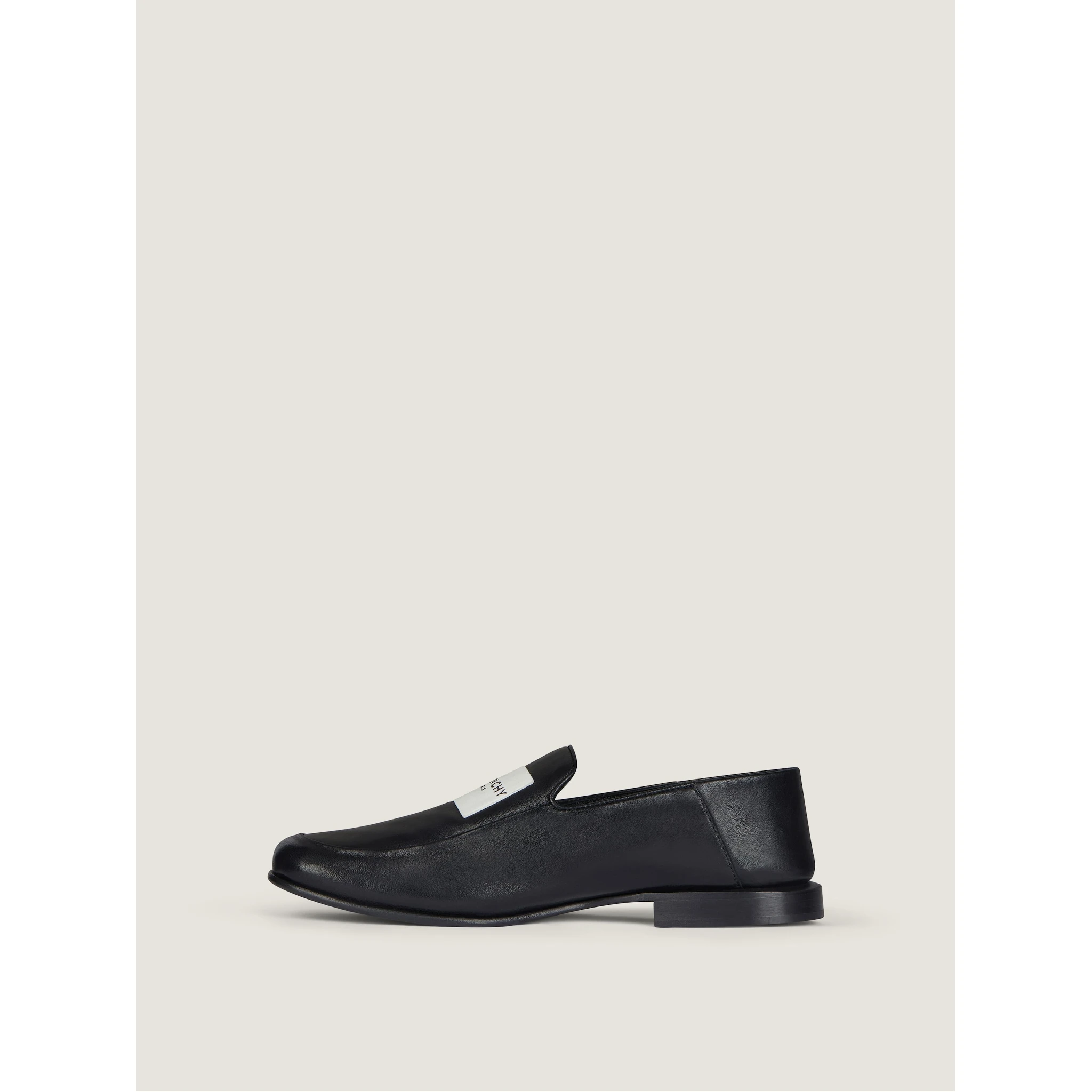 "Label" leather loafers