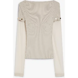 كنزة صوفية ضيقة من الفسكوز