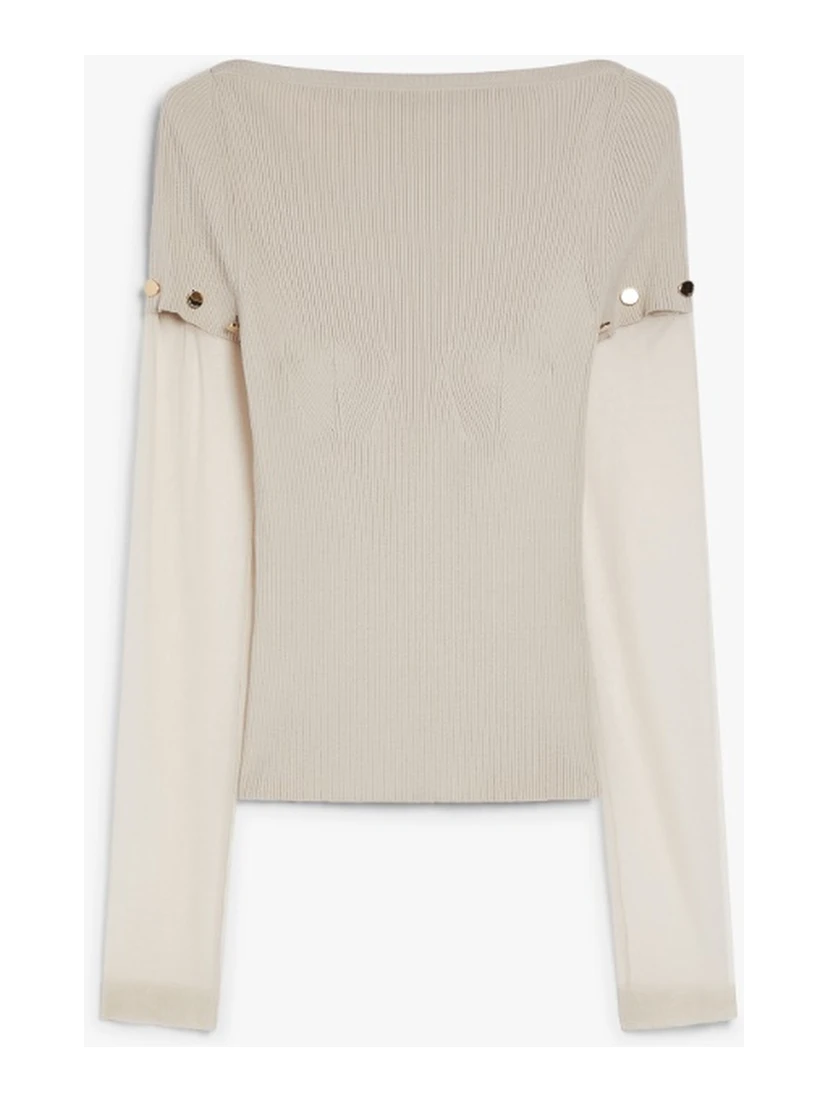 كنزة صوفية ضيقة من الفسكوز