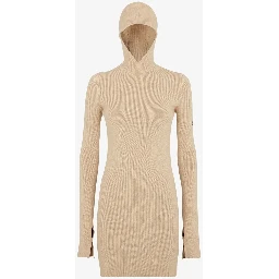 Short fitted dress with hood