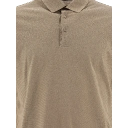 Crêpe jersey polo shirt