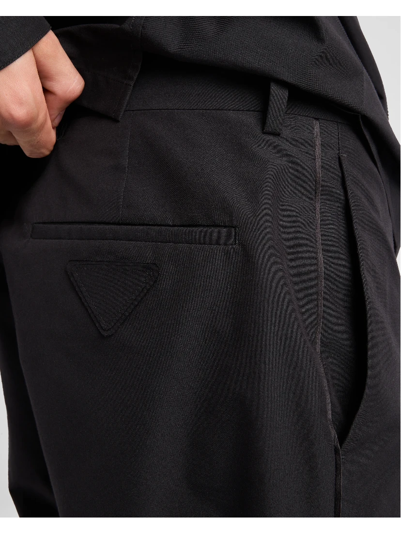 Technical cotton pants