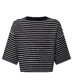Striped cropped t-shirt