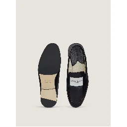 "Label" leather loafers