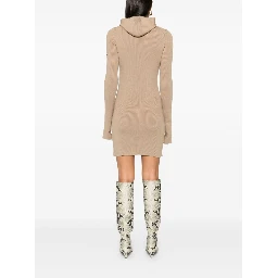 Short fitted dress with hood