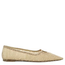 Pointed-toe ballet flats
