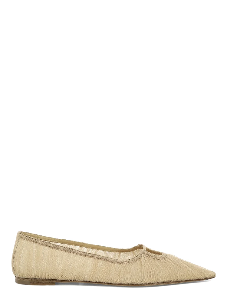 Pointed-toe ballet flats