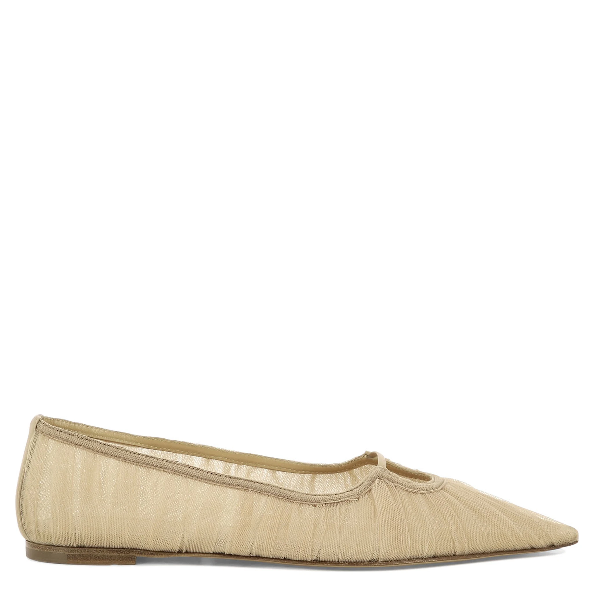 Pointed-toe ballet flats