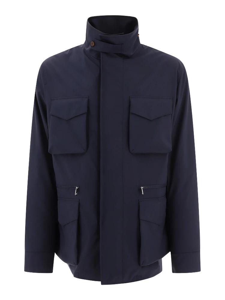 Technical fabric safari jacket