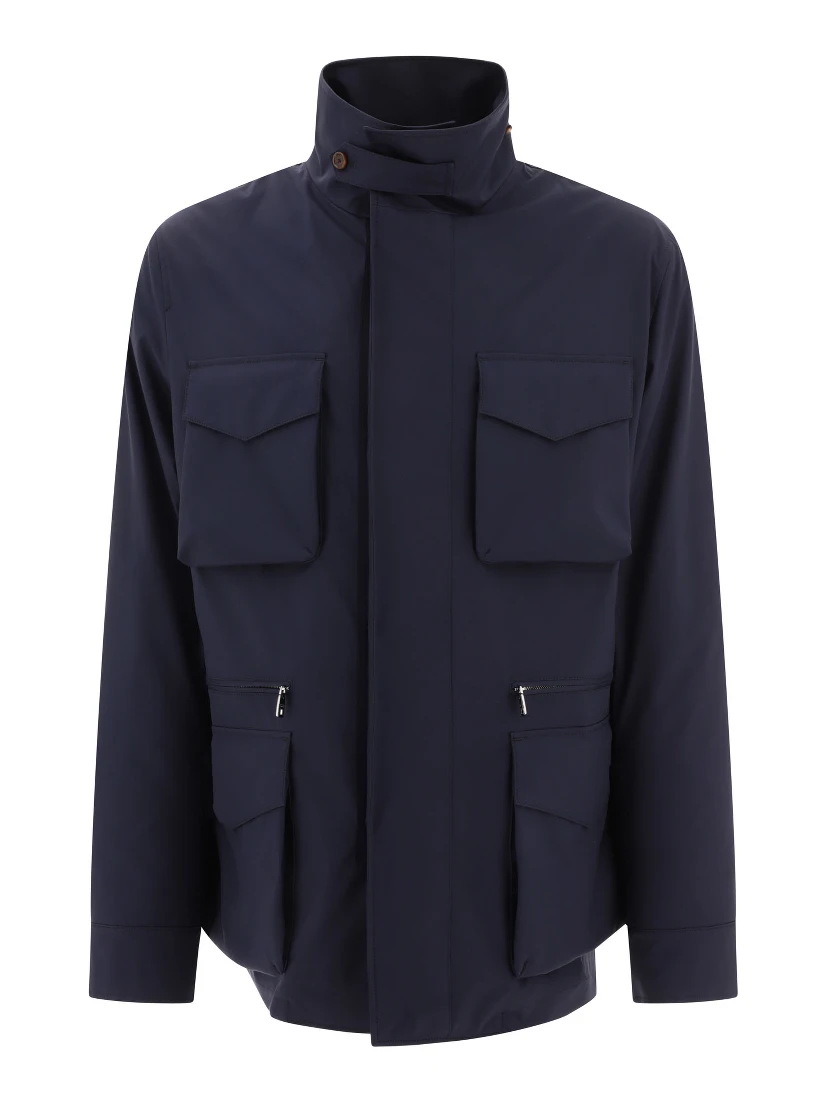 Technical fabric safari jacket